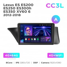 Штатная магнитола Teyes CC3L 4+64 Gb Lexus ES ES200 ES250 ES300h ES350 XV60 6 2012-2018 (A) 9"