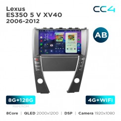 Штатна магнітола Teyes CC4 2k 8+128 Gb Lexus ES350 5 V XV40 2006-2012 (AB) 9"