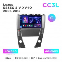 Штатная магнитола Teyes CC3L 4+64 Gb Lexus ES350 5 V XV40 2006-2012 (C) 9"
