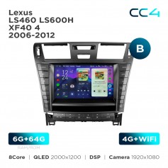 Штатная магнитола Teyes CC4 2k 6+64 Gb Lexus LS460 LS600H XF40 4 2006-2012 (B) 9"