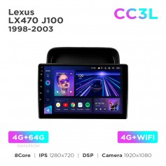 Штатна магнітола Teyes CC3L 4+64 Gb Lexus LX470 J100 1998-2003 (F2) 10"