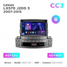 Штатна магнітола Teyes CC3 4+32 Gb Lexus LX570 J200 3 2007-2015 (B) 9"