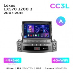 Штатна магнітола Teyes CC3L 4+64 Gb Lexus LX570 J200 3 2007-2015 (A) 9"