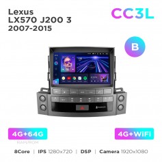 Штатна магнітола Teyes CC3L 4+64 Gb Lexus LX570 J200 3 2007-2015 (B) 9"