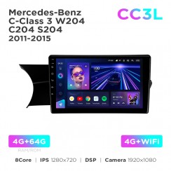 Штатна магнітола Teyes CC3L 4+64 Gb Mercedes-Benz C-Class 3 W204 C204 S204 2011-2015 9"