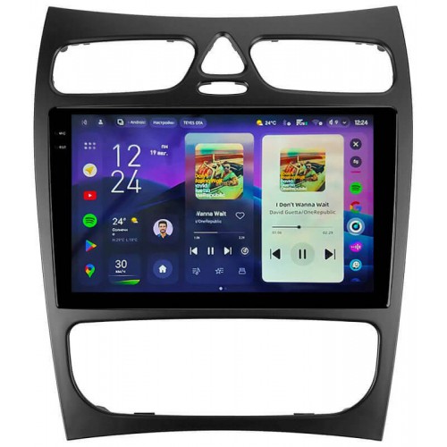 Штатная магнитола Teyes CC4 Pro 2k 12+256 Gb Mercedes-Benz CLK-Class C209 A209 2002-2005 (F2) 9"