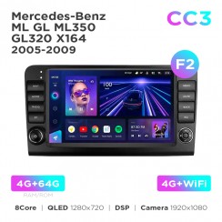 Штатная магнитола Teyes CC3 4+64 Gb Mercedes-Benz ML GL ML350 GL320 X164 2005-2009 (F2) 9