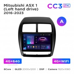 Штатна магнітола Teyes CC3 2k 4+64 Gb Mitsubishi ASX 1 2016-2023 (A) 9"