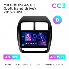 Штатная магнитола Teyes CC3 4+32 Gb Mitsubishi ASX 1 2016-2023 (B) 9"