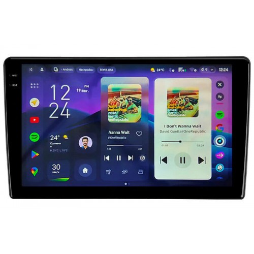 Штатна магнітола Teyes CC4 Pro 2k 8+128 Gb Mitsubishi Outlander 1 2002-2008 (F2) 9"