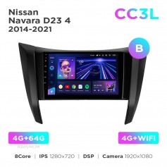 Штатна магнітола Teyes CC3L 4+64 Gb Nissan Navara D23 4 2014-2021 (B) 9"