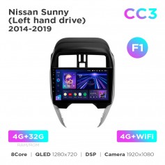 Штатна магнітола Teyes CC3 4+32 Gb Nissan Sunny 2014-2019 (F1) 10"