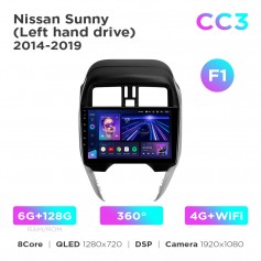 Штатна магнітола Teyes CC3 6+128 Gb 360° Nissan Sunny 2014-2019 (F1) 10