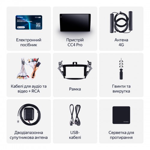 Штатная магнитола Teyes CC4 Pro 2k 8+128 Gb Opel Corsa 2014-2019 9"