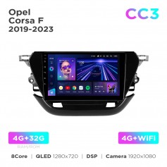 Штатна магнітола Teyes CC3 4+32 Gb Opel Corsa F 2019-2023 9"