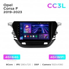 Штатная магнитола Teyes CC3L 4+64 Gb Opel Corsa F 2019-2023 9"
