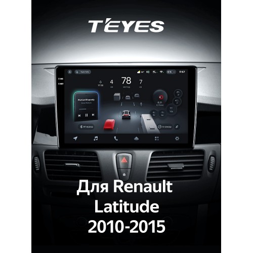 Штатна магнітола Teyes CC4 Pro 2k 12+256 Gb Renault Latitude 1 2010-2015 10"