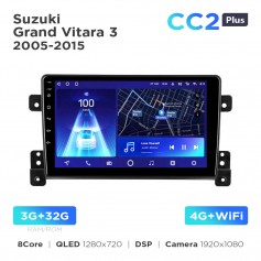 Штатна магнітола Teyes CC2 PLUS 3+32 Gb Suzuki Grand Vitara 3 (0 Din) 2005-2015 9