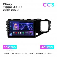 Штатная магнитола Teyes CC3 6+128 Gb Chery Tiggo 4X 5X 2019-2020 10"