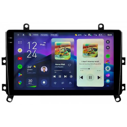 Штатна магнітола Teyes CC4 2k 6+64 Gb Toyota Highlander 4 XU70 2019-2021 9"