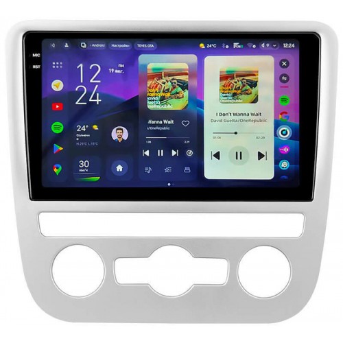 Штатная магнитола Teyes CC4 Pro 2k 8+128 Gb Volkswagen Scirocco 3 Mk3 2008-2014 (F4) 9"