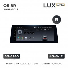 Штатна магнітола Teyes LUX ONE 6+128 Gb Audi Q5 8R 2008-2017 (B) 12.3"