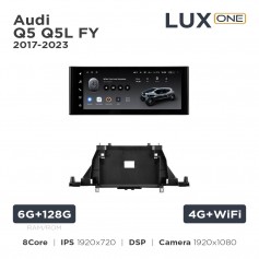 Штатна магнітола Teyes LUX ONE 6+128 Gb Audi Q5 Q5L FY 2017-2023 12.3"