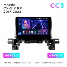 Штатная магнитола Teyes CC3 4+32 Gb Mazda CX-5 2 KF 2017-2023 (F2) 9"