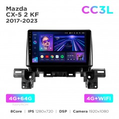 Штатная магнитола Teyes CC3L 4+64 Gb Mazda CX-5 2 KF 2017-2023 (F2) 9"
