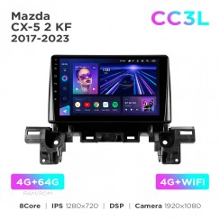 Штатная магнитола Teyes CC3L 4+64 Gb Mazda CX-5 2 KF 2017-2023 (F2) 9"