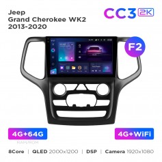 Штатна магнітола Teyes CC3 2k 4+64 Gb Jeep Grand Cherokee WK2 2013-2020 (F2) 9"