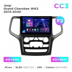 Штатна магнітола Teyes CC3 4+64 Gb Jeep Grand Cherokee WK2 2013-2020 (F2) 9"