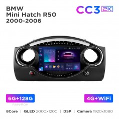 Штатная магнитола Teyes CC3 2k 6+128 Gb BMW Mini Hatch R50 2000-2006 9