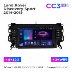 Штатна магнітола Teyes CC3 2k 4+32 Gb Land Rover Discovery Sport 2014-2019 9