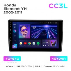 Штатная магнитола Teyes CC3L 4+64 Gb Honda Element YH 2002-2011 10"