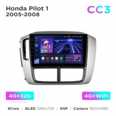 Штатна магнітола Teyes CC3 4+32 Gb Honda Pilot 1 2005-2008 9"