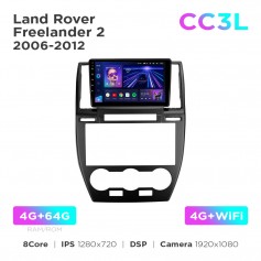 Штатная магнитола Teyes CC3L 4+64 Gb Land Rover Freelander 2 2006-2012 9"