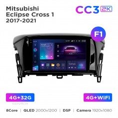 Штатна магнітола Teyes CC3 2k 4+32 Gb Mitsubishi Eclipse Cross 1 2017-2021 (F1) 9"