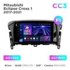 Штатна магнітола Teyes CC3 4+32 Gb Mitsubishi Eclipse Cross 1 2017-2021 (F1) 9"