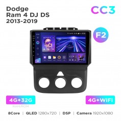 Штатна магнітола Teyes CC3 4+32 Gb Dodge Ram 4 DJ DS 2013-2019 (F2) 9"