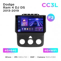 Штатная магнитола Teyes CC3L 4+64 Gb Dodge Ram 4 DJ DS 2013-2019 (F2) 9"