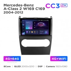 Штатная магнитола Teyes CC3 2k 4+64 Gb Mercedes-Benz A-Class 2 W169 C169 2004-2012 9