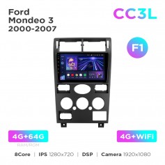 Штатная магнитола Teyes CC3L 4+64 Gb Ford Mondeo 3 2000-2007 (F1) 9"