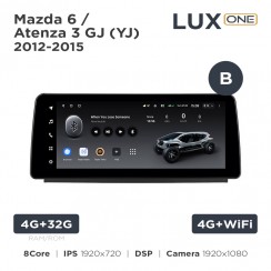 Штатная магнитола Teyes LUX ONE 4+32 Gb Mazda 6 / Atenza 3 GJ (YJ) 2012-2015 (B) 12.3"