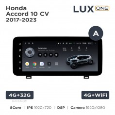 Штатна магнітола Teyes LUX ONE 4+32 Gb Honda Accord 10 CV 2017-2023 (A) 12.3"