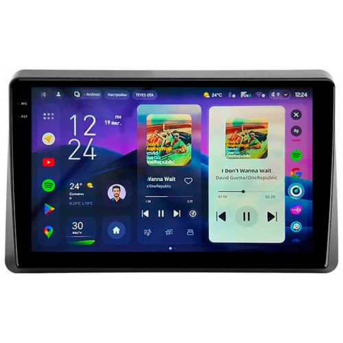 Штатная магнитола Teyes CC4 Pro 2k 8+128 Gb Renault Master 2019-2022 10"