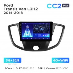 Штатна магнітола Teyes CC2 PLUS 3+32 Gb Ford Transit Van L3H2 (0 Din) 2014-2018 9