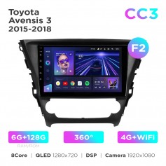 Штатная магнитола Teyes CC3 6+128 Gb 360° Toyota Avensis 3 2015-2018 (F2) 10