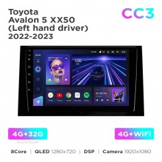 Штатна магнітола Teyes CC3 4+32 Gb Toyota Avalon 5 XX50 (Left hand driver) 2022-2023 10"