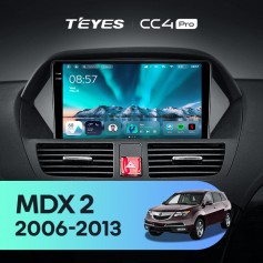 Штатная магнитола Teyes CC4 Pro 2k 8+128 Gb Acura MDX YD2 2 2006-2013 9"